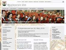 Tablet Screenshot of musikvereinulm.de